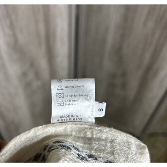 Pearl & Caviar Pants Small Wide Leg Pockets Lightweight Striped Size S - Picture 9 of 9